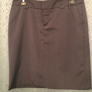 Navy pinstripe skirt. Size 4 petite